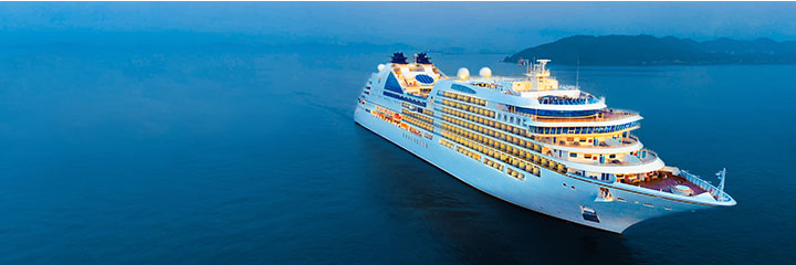 Cruise ship in the ocean