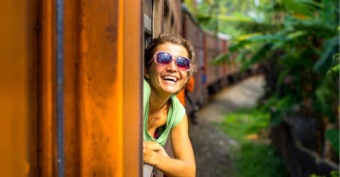 Person on travel adventure